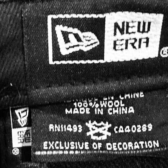 RAIDERS NFL New Era Wool Baseball Cap Trucker Hat Black Embroidered Adjusts OS - Picture 3 of 9